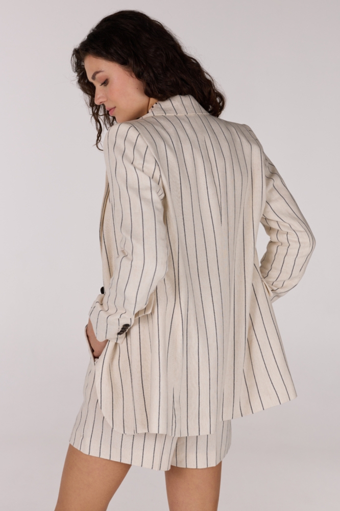 RACHELLE SS25 BLAZER LMS 238 000136 NATURAL